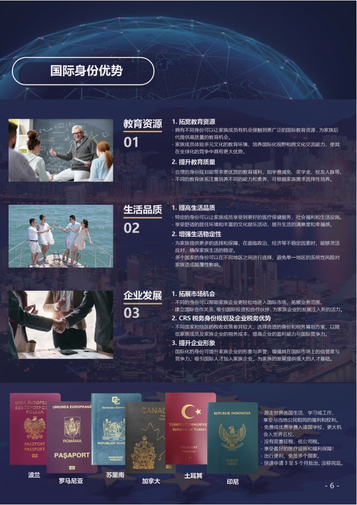 身份规划优势